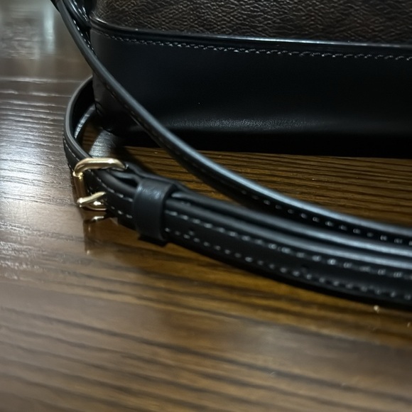 Coach Brown and Black Dome Crossbody Bag with Gold Hardware - Picture 5 of 9